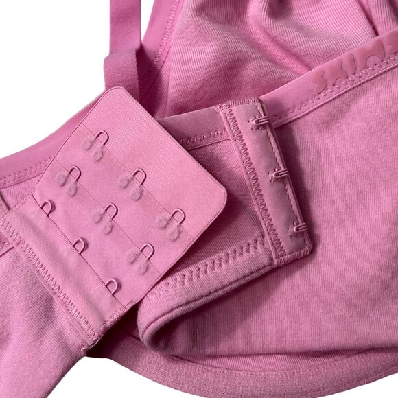 SKIMS Cotton Logo Demi Bra NEW Bubble Gum 44DD - Picture 9 of 12